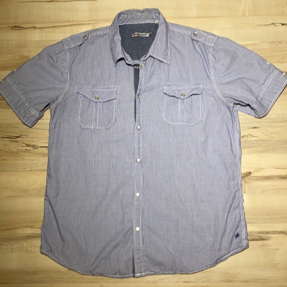 ProjekRaw L Snap Button Short Sleeve.